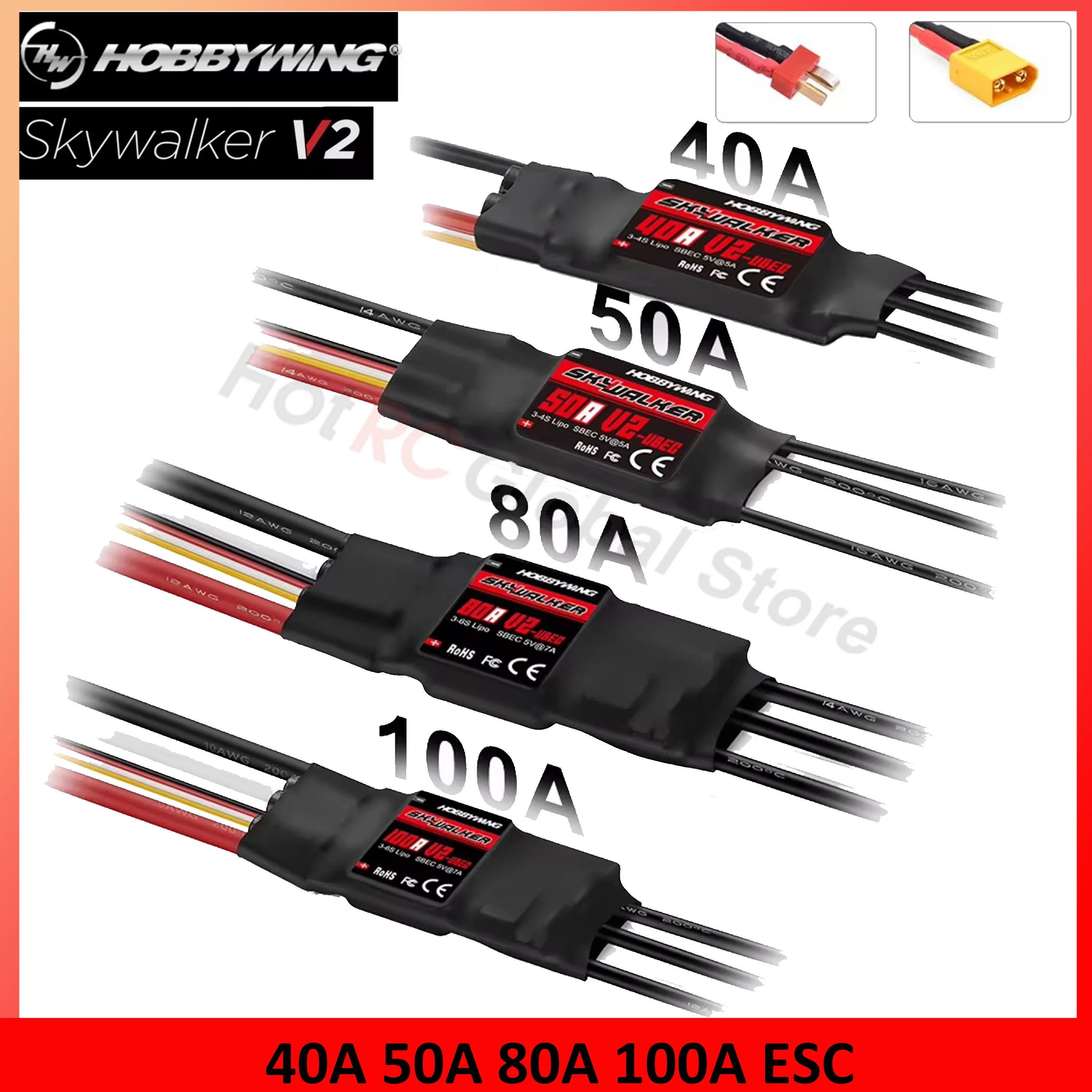 Drone Rc Quadcopter - HOBBYWING Skywalker V2 serisi 40A 50A
