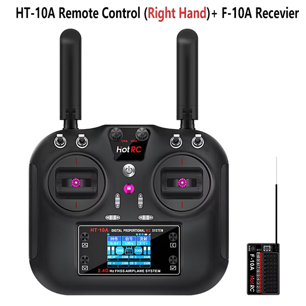 Drone Helicopter Rc - Hotrc HT-10A 2.4G 10CH Verici F10A