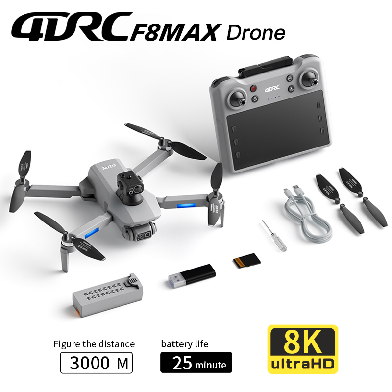 Drone Rc Fpv Pro - F8 MAX GPS Drone Profesyonel 8K