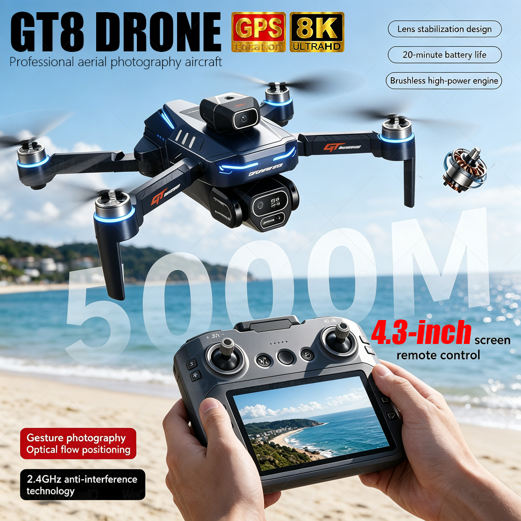 YENİ GT8 HD RC Drone 4K Profes - Drone Rc Explorer incelemesi ve fiyatı