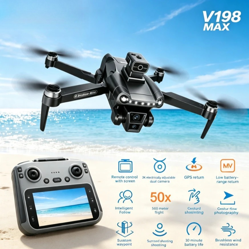 Orijinal V198MAX Katlanabilir  - Drone Rc Quadcopter incelemesi ve fiyatı