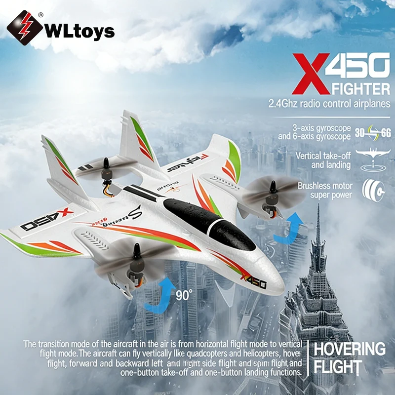 Wltoys 6CH X450 RC Uçak Gece L - Drone Rc Jet incelemesi ve fiyatı