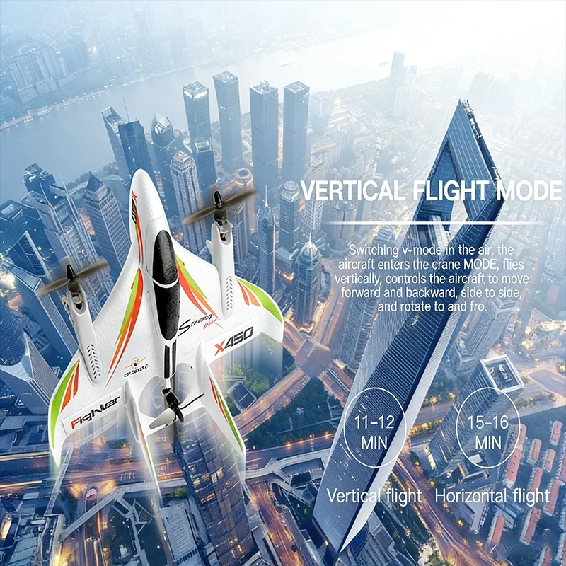 Wltoys 6CH X450 RC Uçak Gece L - Drone Rc Jet incelemesi ve fiyatı