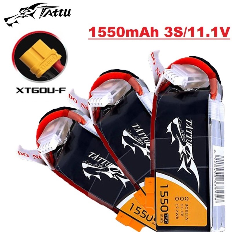 TATTU 3S 11.1V 1550mAh RC LiPo - Drone Rc Race incelemesi ve fiyatı
